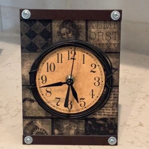 Old World Design Tabletop Clock, Made in USA